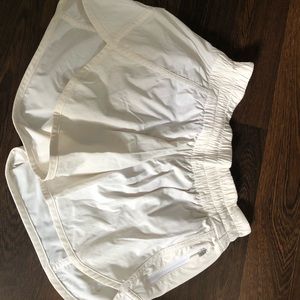 lululemon white running shorts